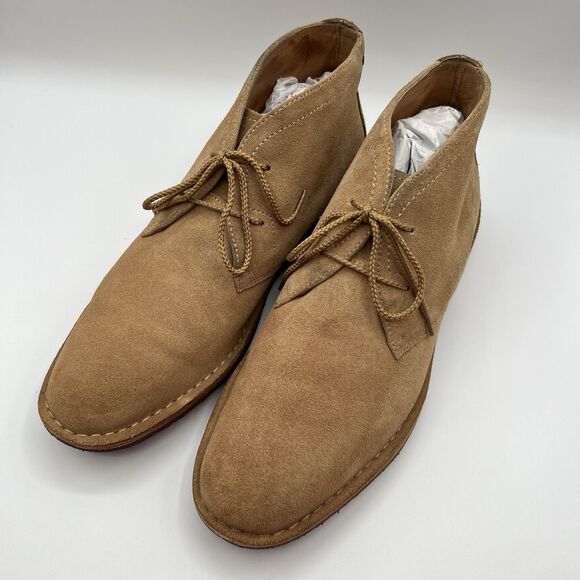 Trask Brady Chukka Boots Suede Style# 30-1160 Rugged Stylish Tan Men’s Size 10 M - Picture 4 of 11